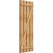 Ekena Millwork Spaced Board-n-Batten Shutters w/Z-Bar, Rough Sawn Western Red Cedar, 23W x 64H, PR RBS06Z23X064RWR - alternate 3